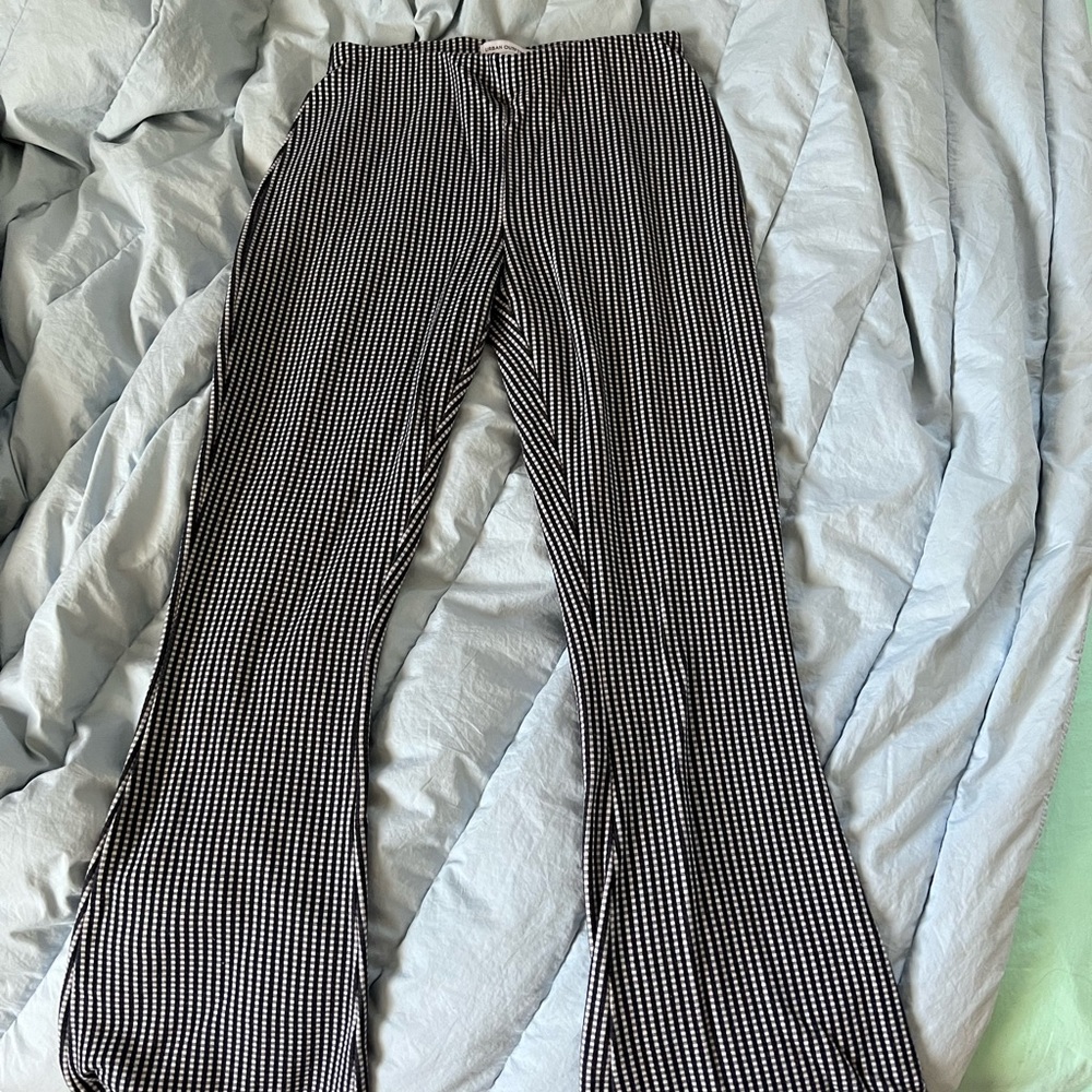 UO Cara Kick Flare Pants in Blue Plaid ✨SIZE SMALL✨